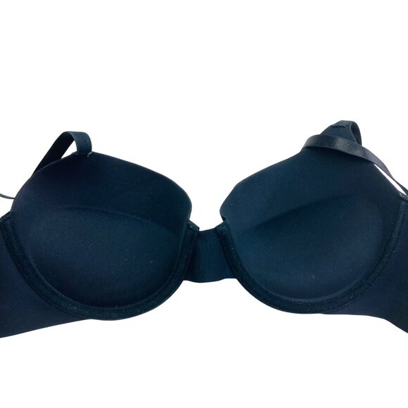 Laura Ashley Black Smooth Underwire Padded Push Up Bra 34C - Picture 4 of 4
